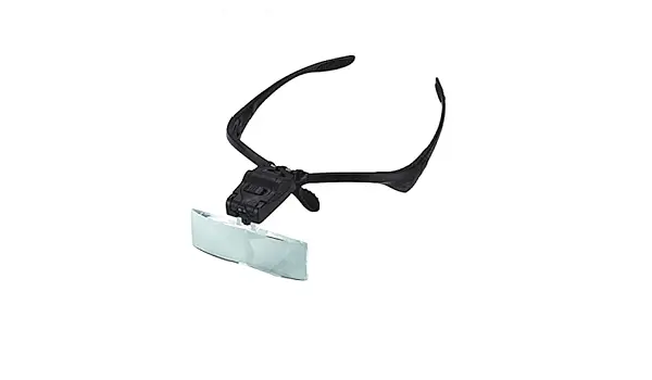 Лупа-очки бінокулярна з Led-підсвіткою, 1X 1,5X 2X 2,5X 3,5Х Magnifier 9892B - фото 6