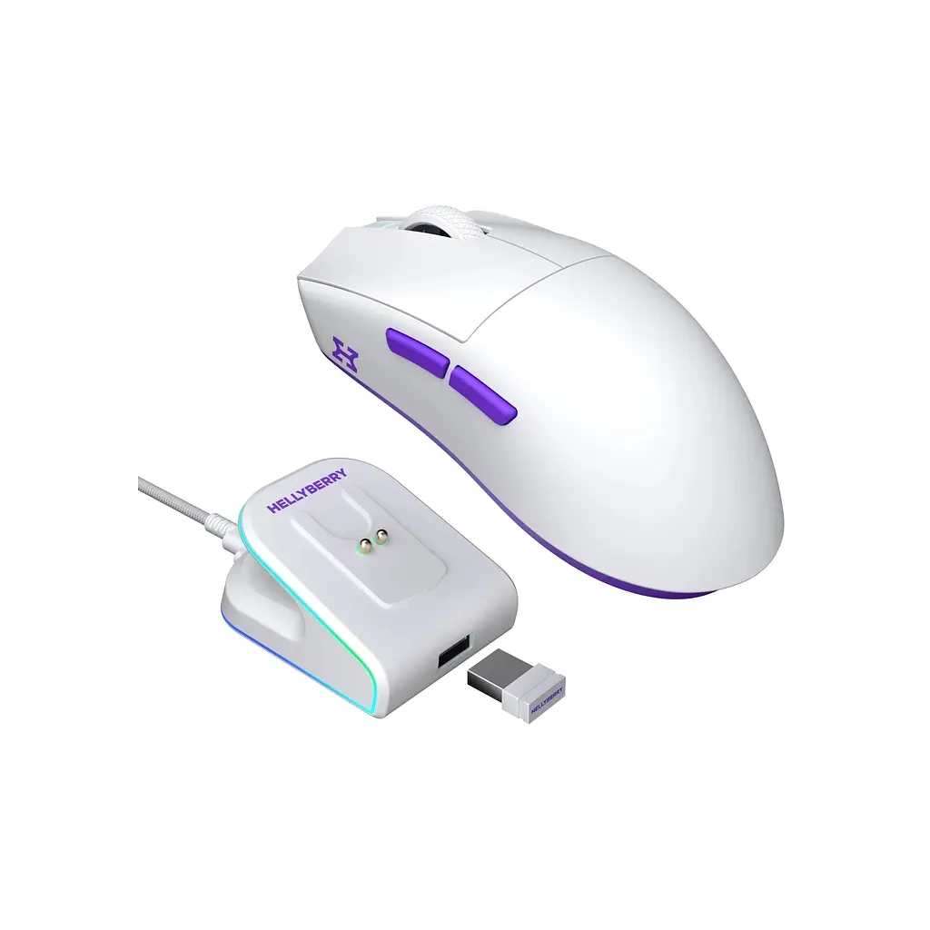 Мишка Hator Hellyberry HM47 Wireless White/Violet (HM47_white_violet) - фото 3