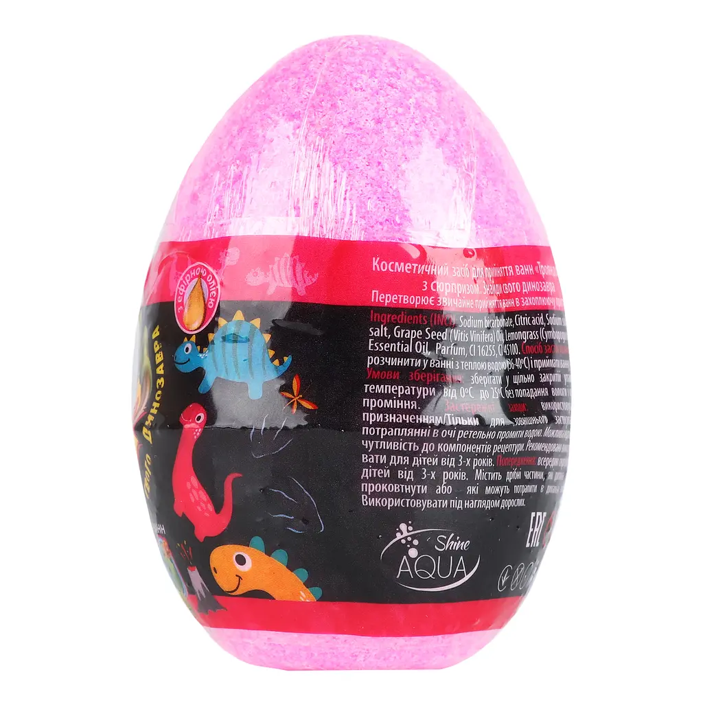 Бомба для ванн Аква Шайн DinoBath Ера троянд 145 г - фото 4
