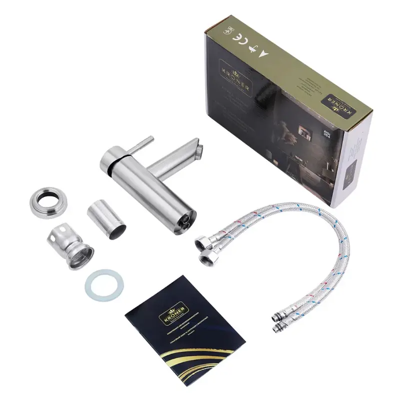 Раковина накладная Adamant QUANTO 80, прямоугольная, сифоном Click-Clack + смеситель (4824296208201) - фото 7
