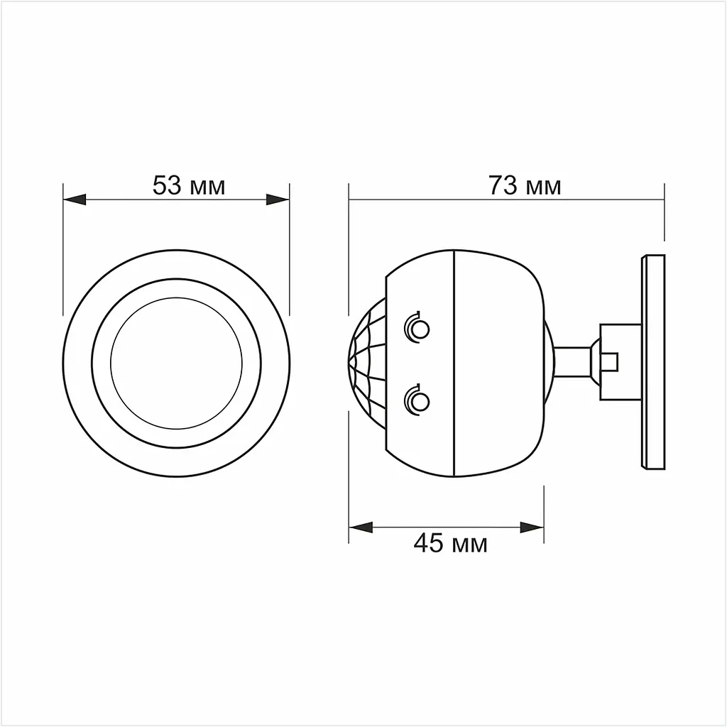 Датчик руху та освітленості Videx VL-SPS27W інфрачервоний білий 220V 1200W (26149-000) - фото 4