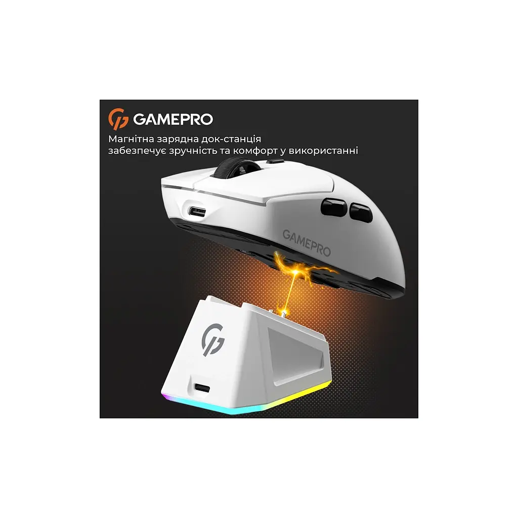Мишка GamePro Genesis Airmaster Wireless/Bluetooth/USB White (GM167W) - фото 11