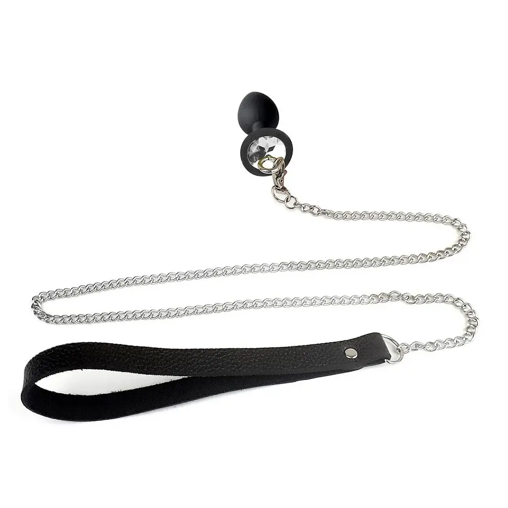 Силіконова анальна пробка Art of Sex Silicone Anal Plug with Leash size S Art of Sex SO6179 93008