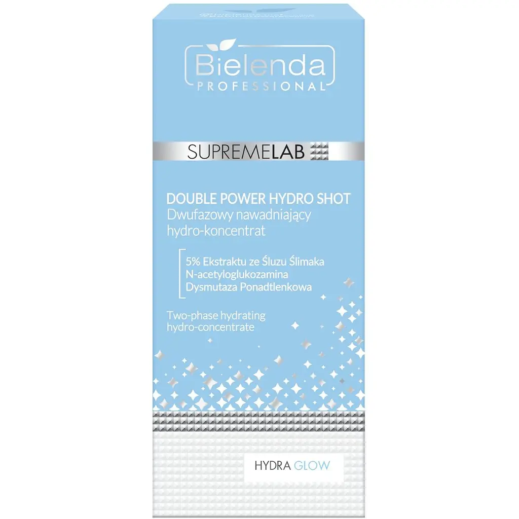 Двухфазный увлажняющий гидроконцентрат Bielenda Supremelab Hydra Glow Double Power Hydro Shot 30 мл - фото 3