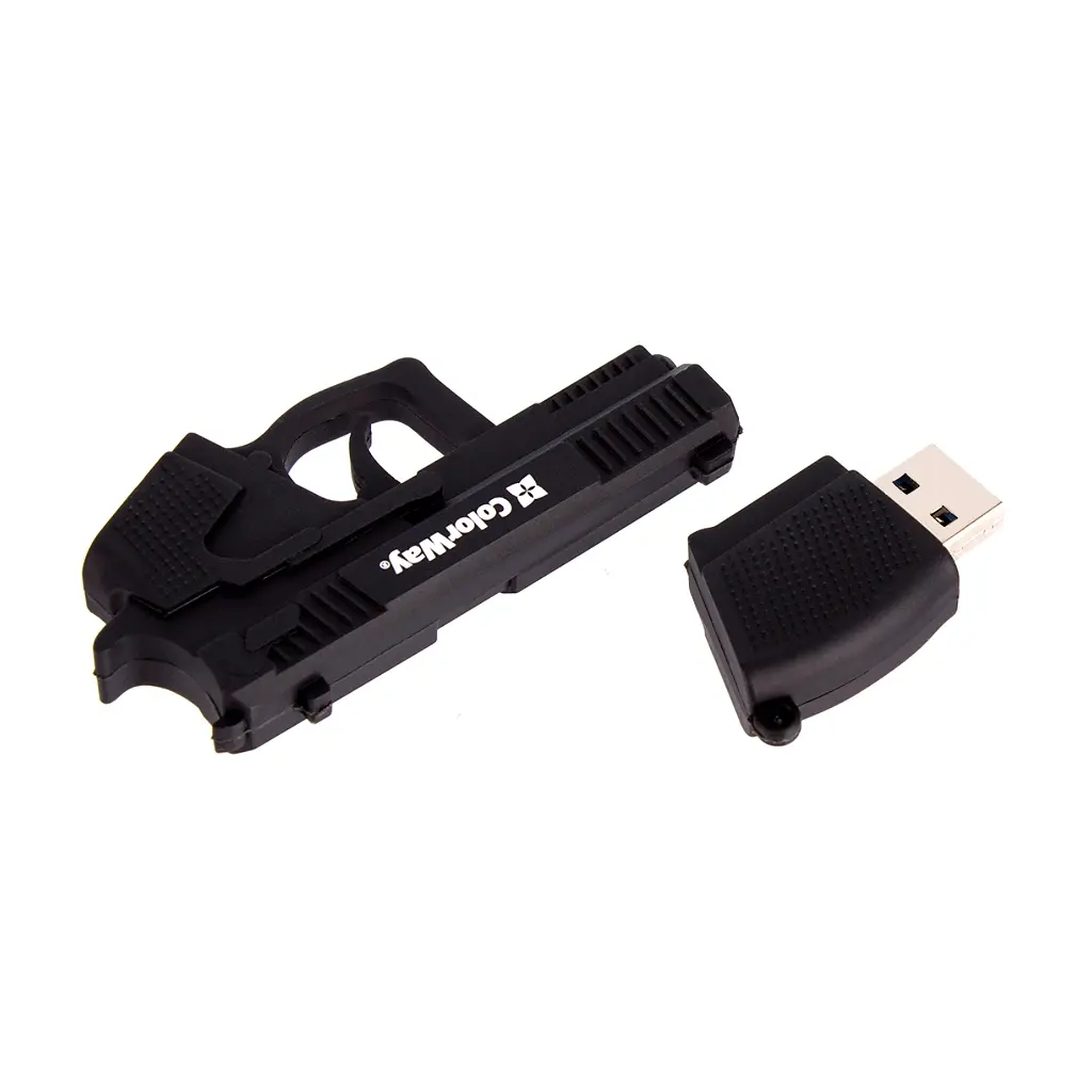 USB флеш накопитель ColorWay Pistol 64 GB 3.0 Black (CW-USBPL64) - фото 7