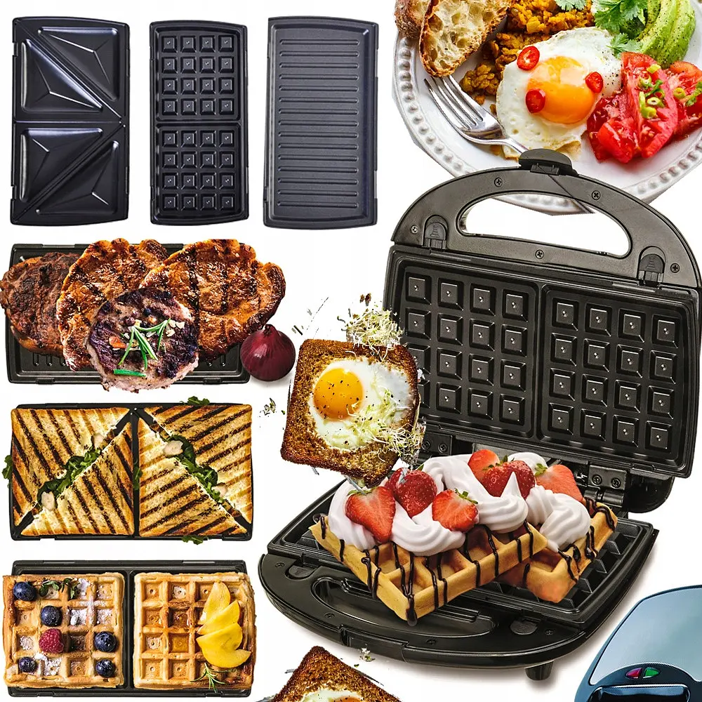 Мультимейкер 3 в 1 Camry CR 3024 730 Вт вафельница, сэндвичница, гриль - фото 9