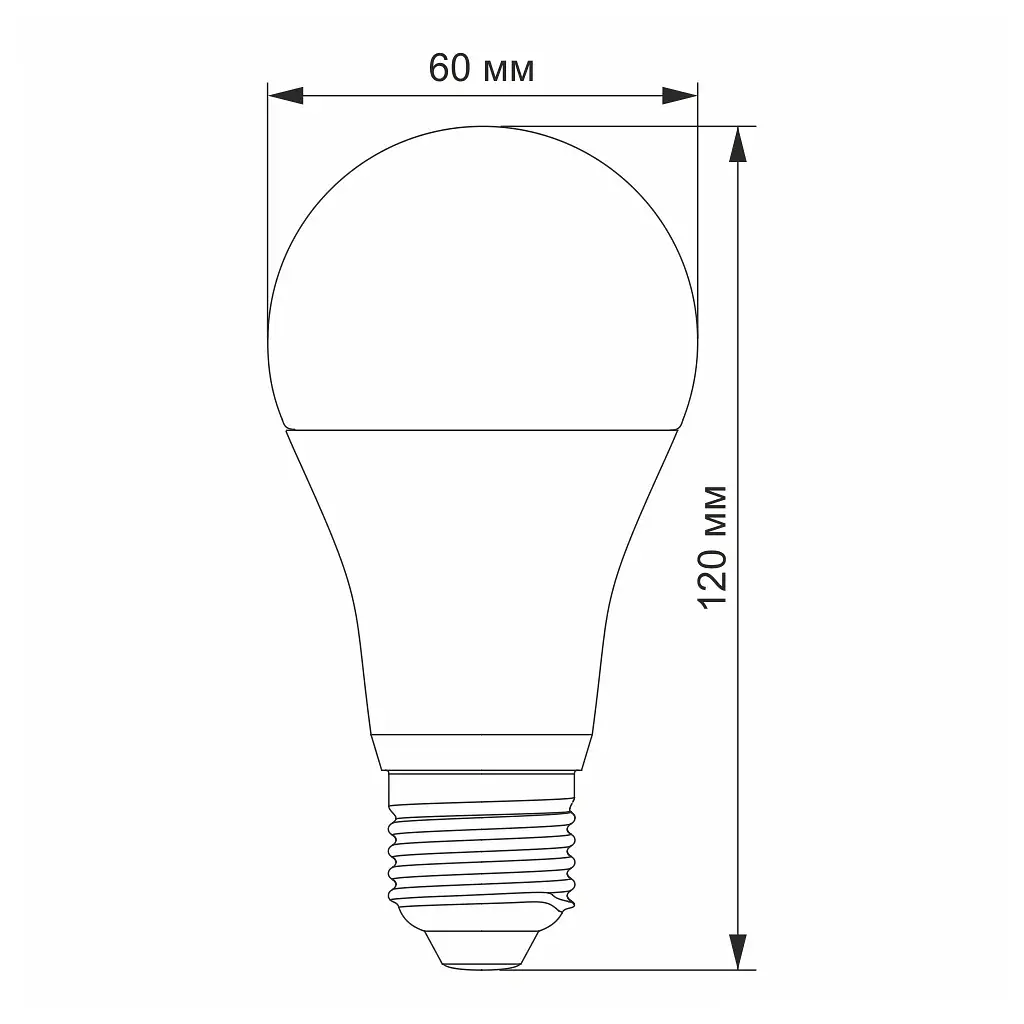 Лампочка Videx LED A60e 12W E27 4100K (VL-A60e-12274-S) - фото 3
