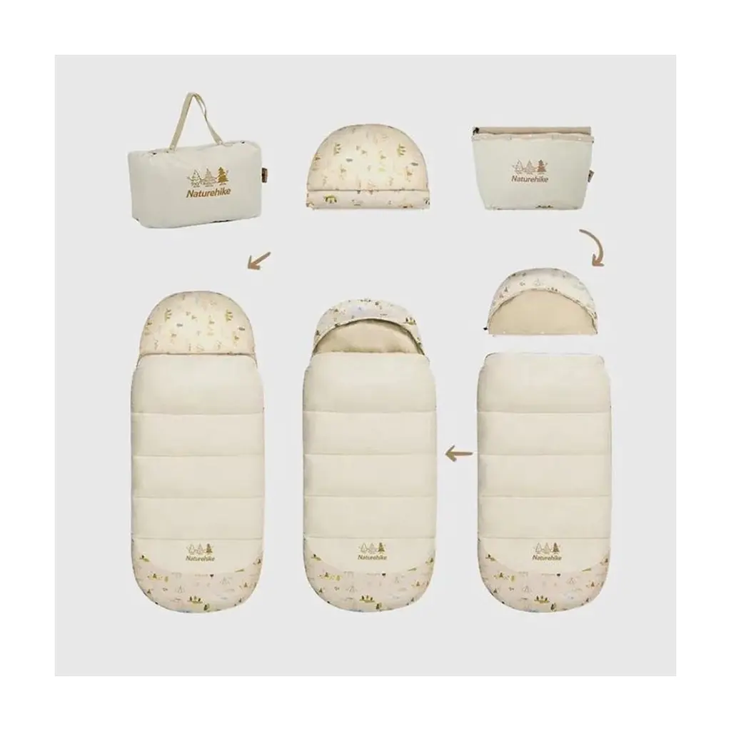 Спальний мішок Naturehike B180 CNH22SD001 Baby Beige (6927595799611) - фото 5