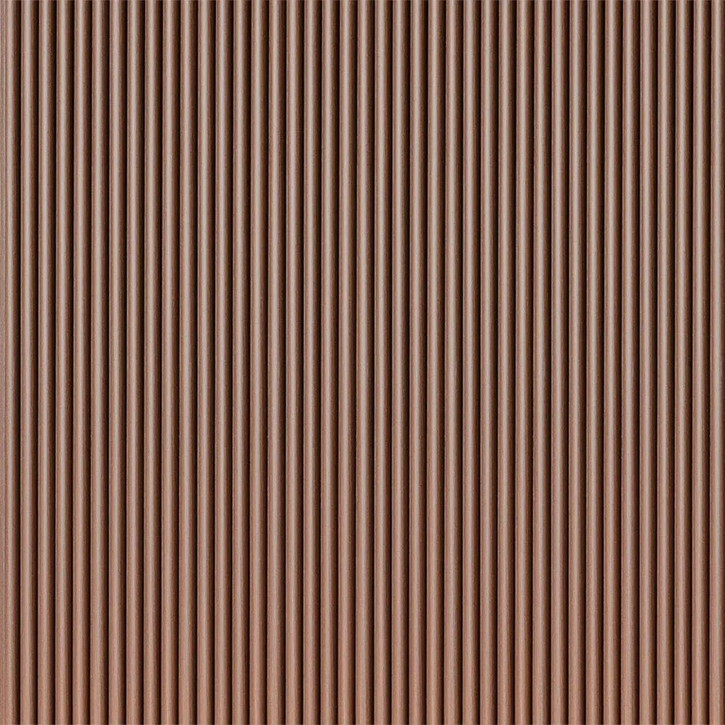 Рейка декоративна Sticker Wall WPC кругла стінова 3000х152х15мм Каштан SW-00001872 - фото 6