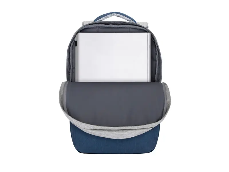 Рюкзак для ноутбука RIVACASE Prater 7567 17.3 grey/dark blue - фото 9