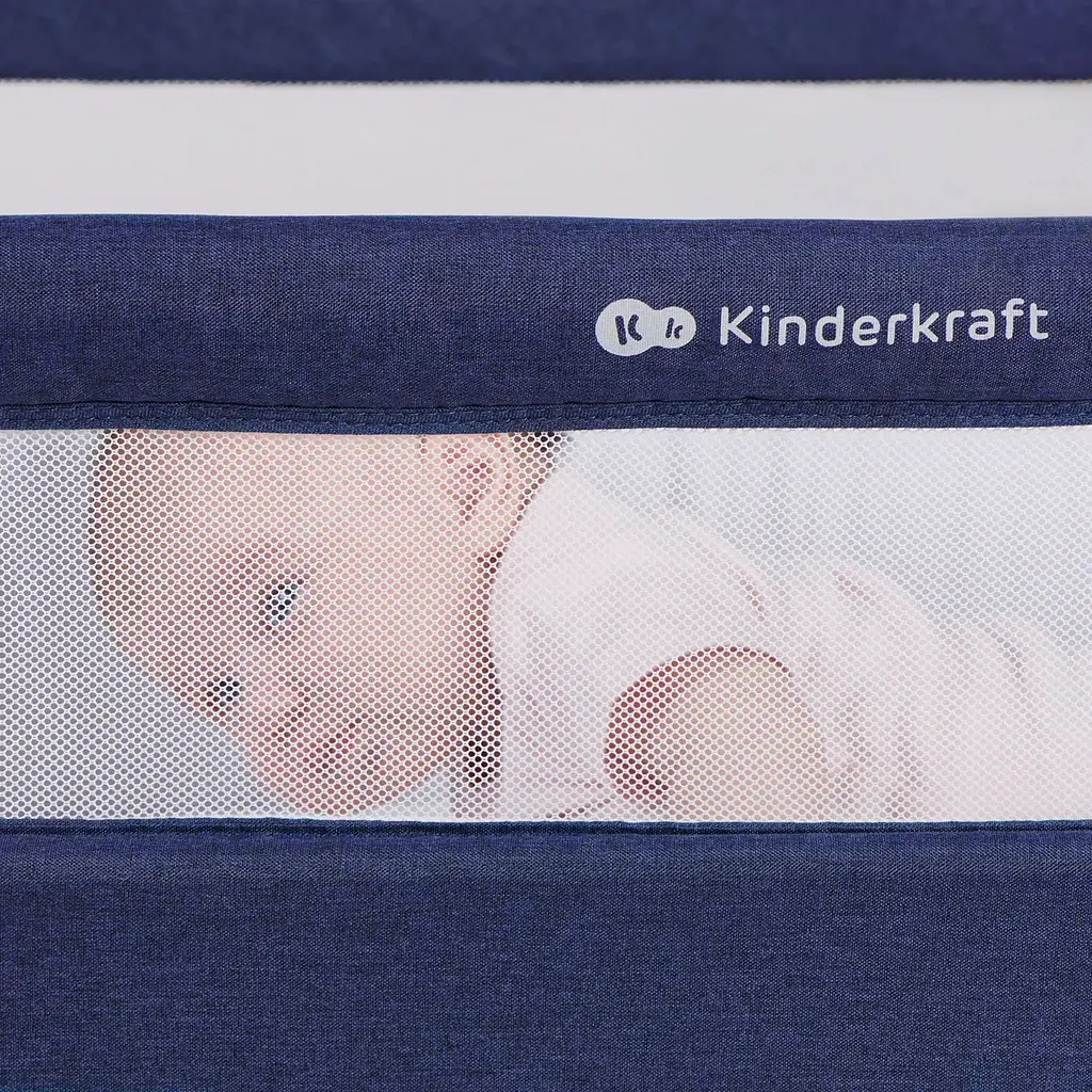 Приставная кроватка-люлька Kinderkraft Bea Navy синяя (00-00304850) - фото 10