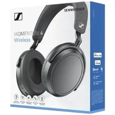 Наушники беспроводные Sennheiser Momentum 4 Bluetooth Stereo черные 509266 - фото 7