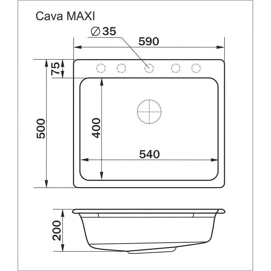 Кухонная мойка Interline Cava Maxi avena - фото 7