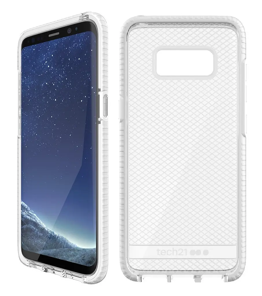 Чохол Tech21 Evo Check протиударний Samsung Galaxy S8 Plus White + Прозорий - фото 10