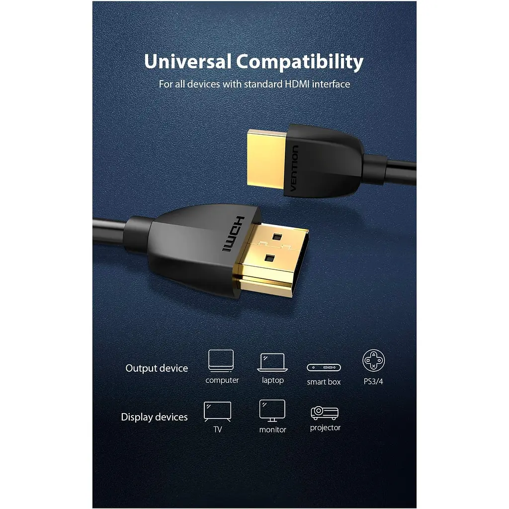 Кабель Vention HDMI-HDMI V 2.0 1.5 м (AAIBG) - фото 4