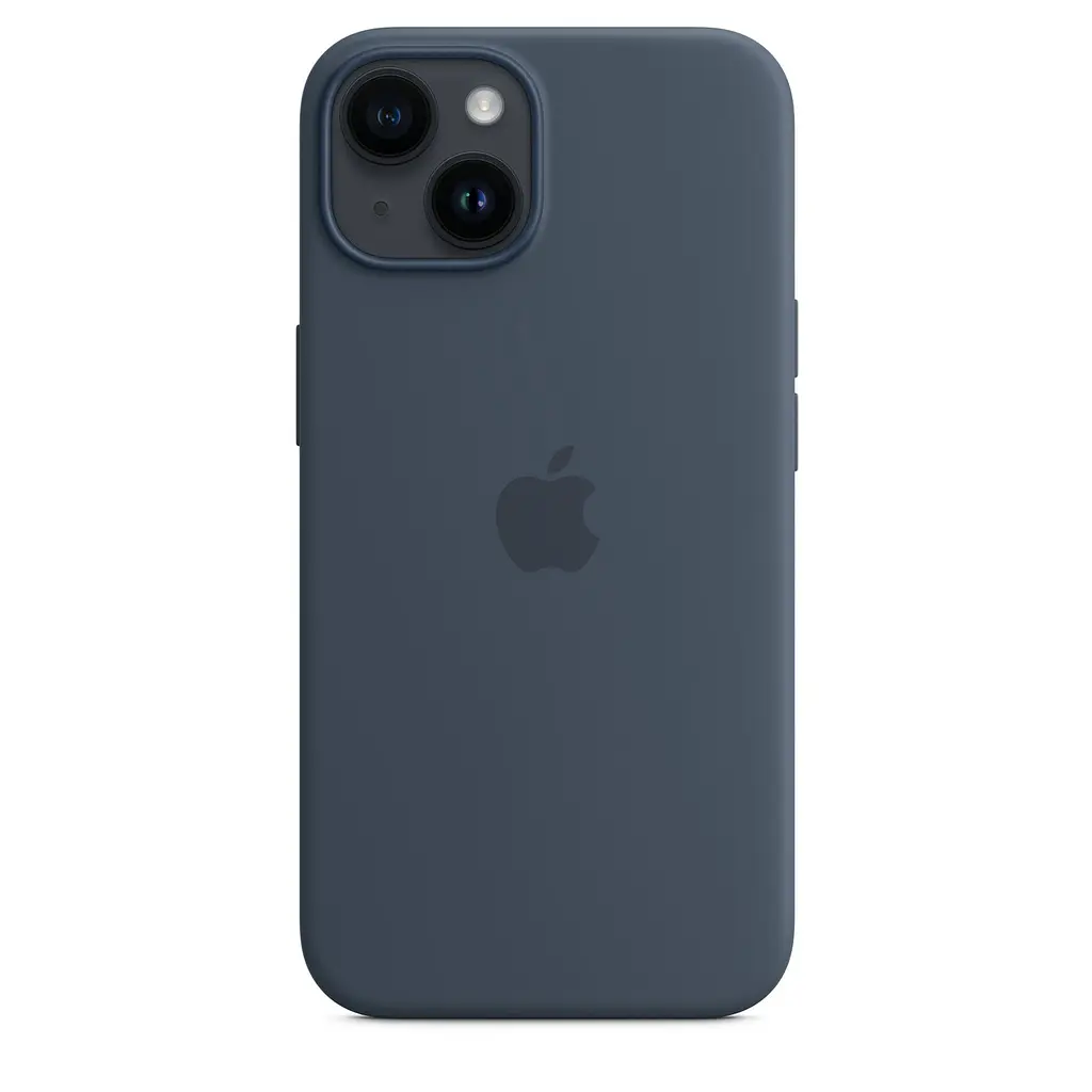 Чохол протиударний силіконовий Silicone Case MPRV3ZE/A MagSafe (Original) для Apple iPhone 14 (6.1") Storm Blue - фото 4