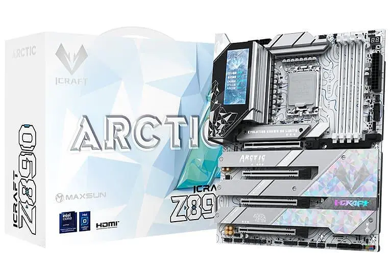 Материнська плата MAXSUN iCraft Z890 ARCTIC (MS-ICRAFT Z890 ARCTIC) (Socket 1851, Intel Z890, ATX) - фото 6