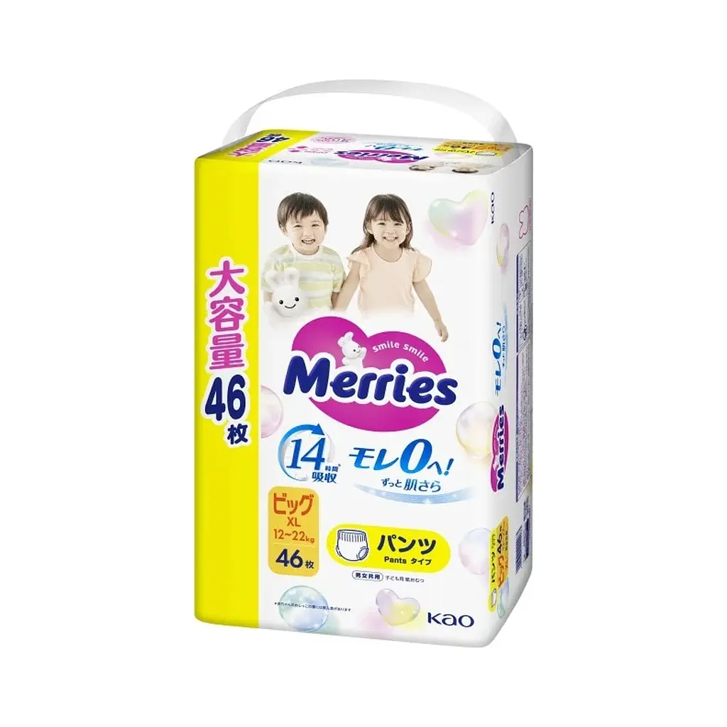 Підгузки Merries розмір XL (12-22 кг) трусики 46 шт (4901301442963) - фото 3