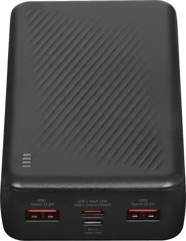 Повербанк Borofone J56A 20000 mAh / Зарядний пристрій / Power Bank 2xUSB, Type C, micro-USB - фото 3
