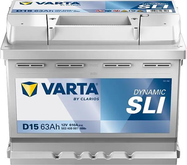 Акумулятор Varta Dynamic SLI 12В 63Аг 610А (EN) R+ (563400061)