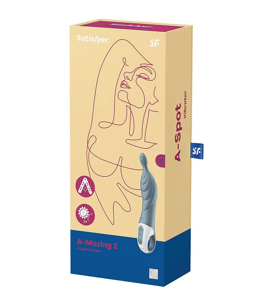 Вібратор Satisfyer A-Mazing 2 21.7 см сірий - фото 10