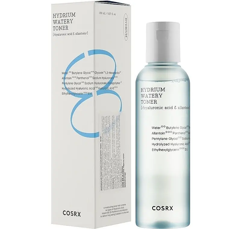 Зволожуючий тонер із гіалуроновою кислотою 150 мл Cosrx Hydrium Watery Toner