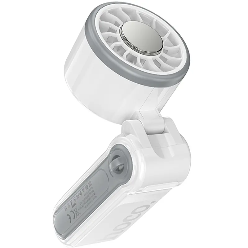 Портативний вентилятор HX604 handheld folding fan 3000 mAh White Hoco teh0029469 - фото 3