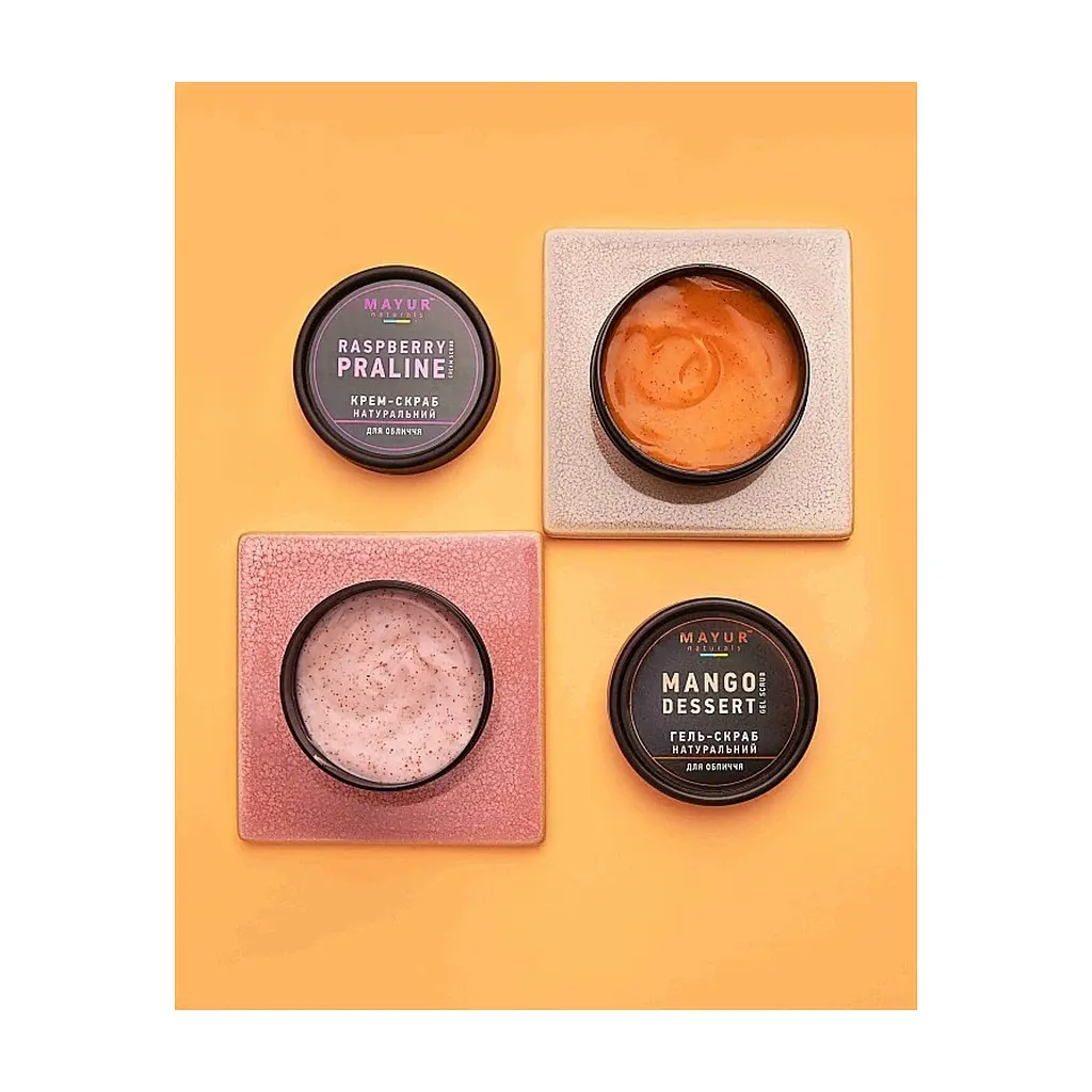 Скраб для обличчя Mayur Mango Dessert Gel Scrub Манговий десерт 50 мл (4820230953275) - фото 2