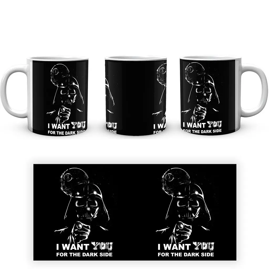 Кухоль GeekLand Зоряні війни Star Wars Темна сторона SW.002.361 330 мл білий - фото 3
