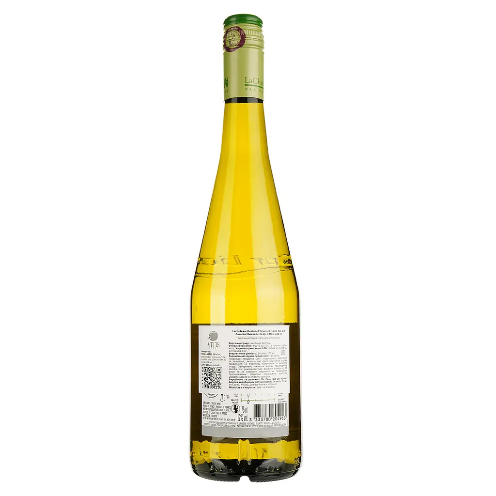Вино LaCheteau Muscadet Sevre et Maine Sur Lie, белое, сухое, 11,5%, 0,75 л (1312580) - фото 2