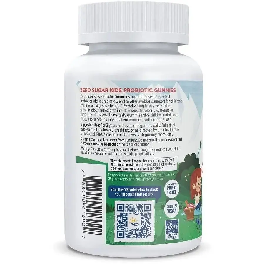 Пробіотики для дітей Nordic Naturals без цукру смак полуниці та кавуна 30 жувальних таблеток - фото 3