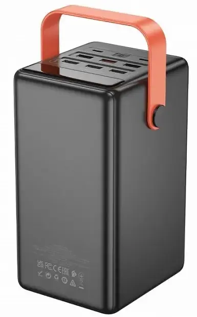 Аккумулятор портативный Hoco DB03 Max Centurion 65W 100000mAh черный - фото 2