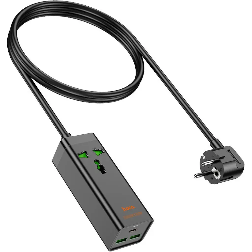 Мережевий фільтр Hoco AC9A Talent PD30W Black (601634) [112742] - фото 3