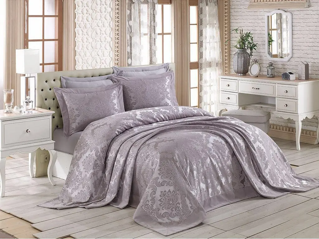 Покривало з наволочками Ezgi Grey 240 x 260 см Gardines pbe0051059