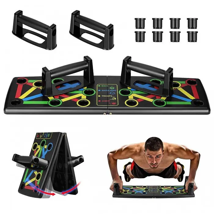 Складна дошка для віджимань підлогова з ручками Foldable Push Up Board - фото 2