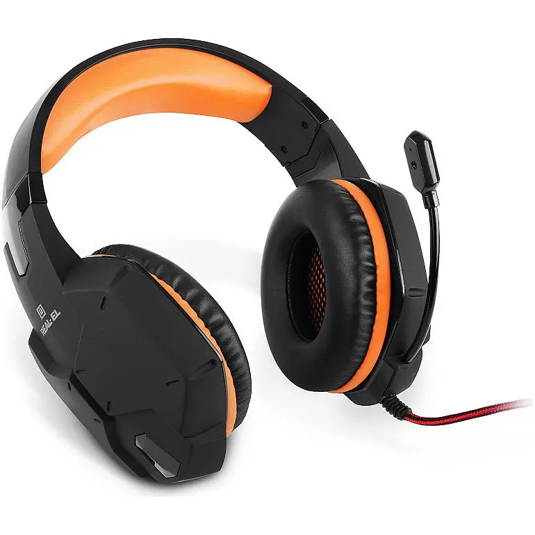 Ігрові навушники REAL-EL GDX-7700 Surround 7.1 Black/Orange (EL124100016) [112563] - фото 3