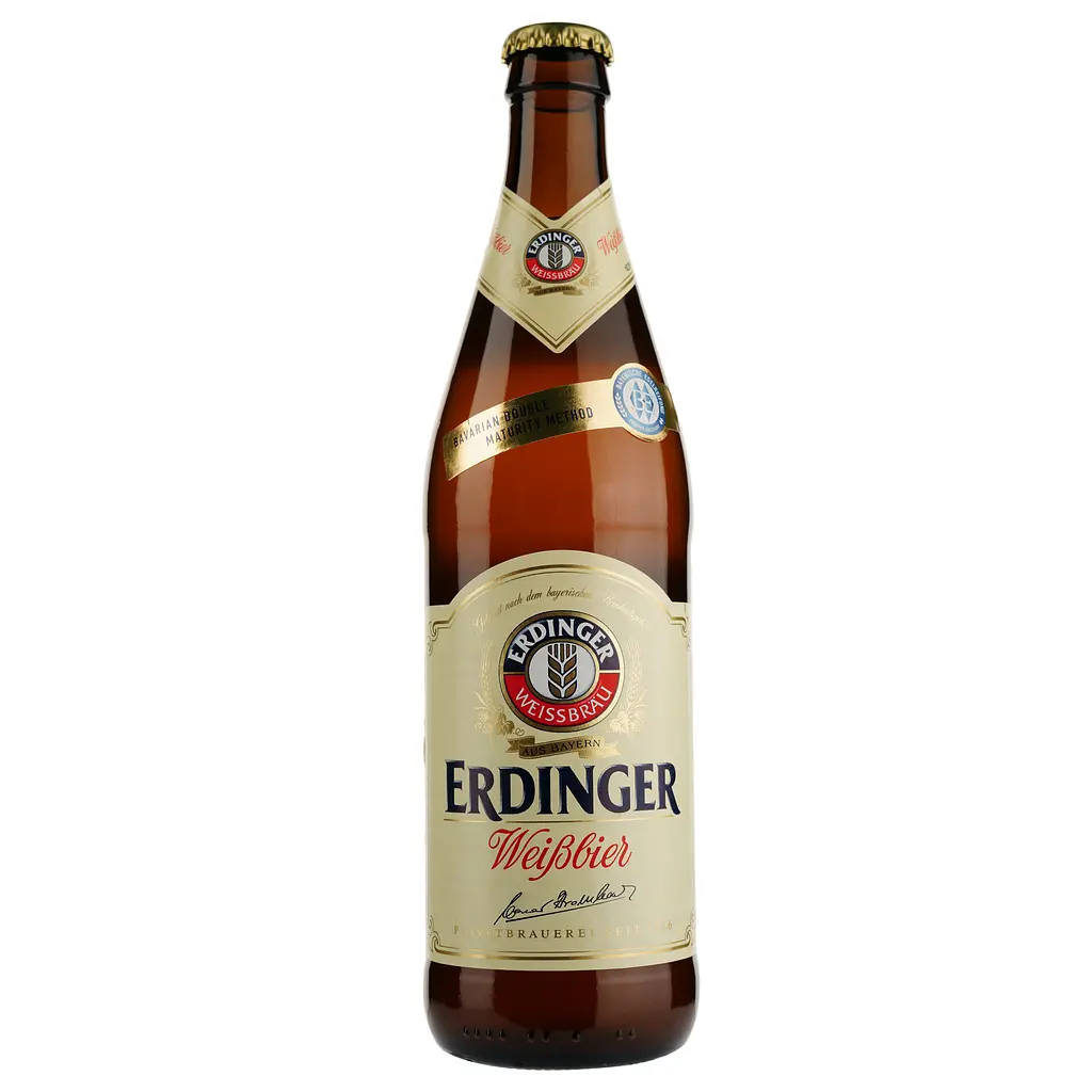 Пиво Erdinger Weissbier Пшеничное светлое, 5,3%, 0,5 л (702570) - фото 2