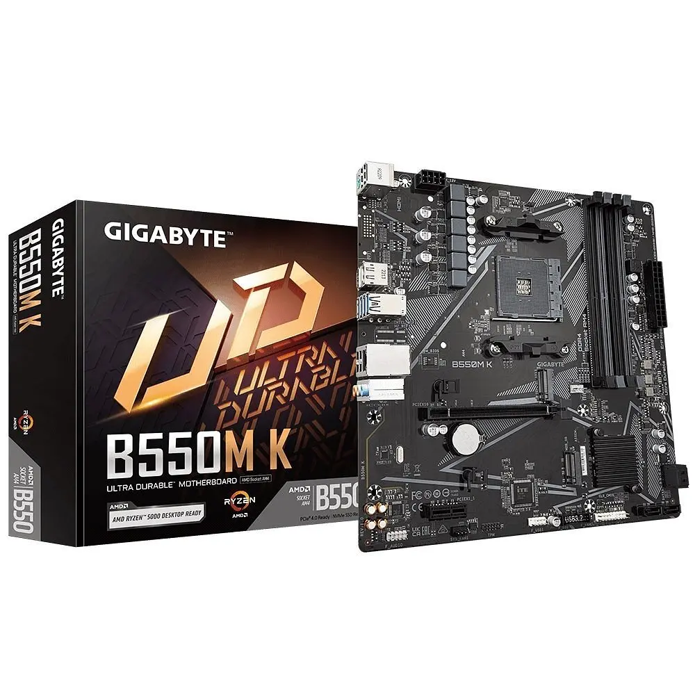 Материнская плата B550M_K sAM4 B550 4xDDR4 M.2 HDMI DP mATX Gigabyte teh0018958 - фото 6