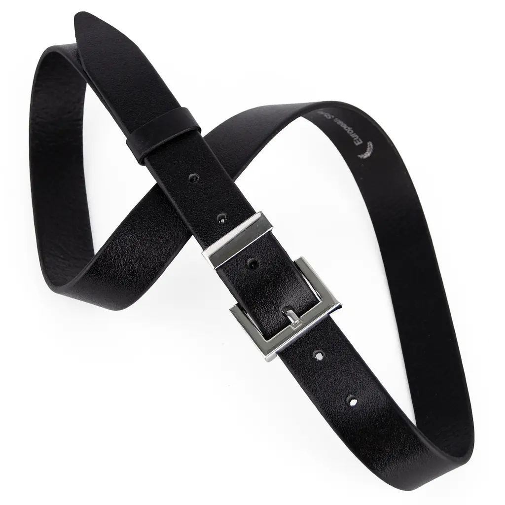 Ремень женский кожаный JK-3023 black silver-2 черный (105 см) - фото 2