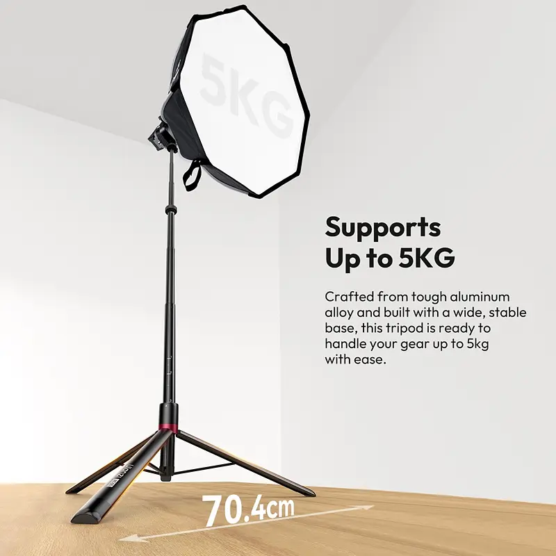 Стійка для світла складна Ulanzi AT-05 2M Heavy Duty Foldable Light Stand(48-200cm) Black (T083) - фото 10