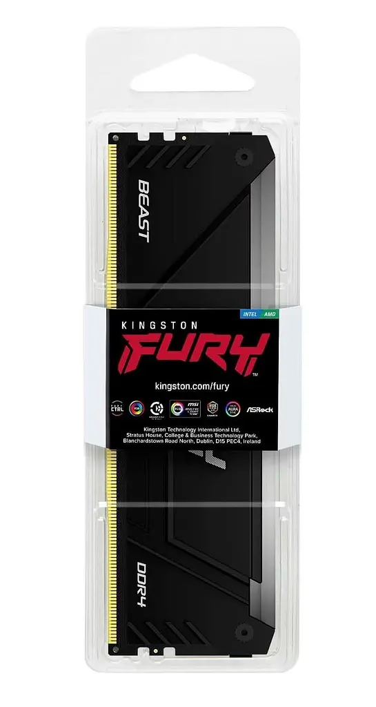 Модуль пам'яті Kingston Fury DDR4 32GB Kingston 3200MHz FURY Beast RGB (KF432C16BB2A/32) - фото 4