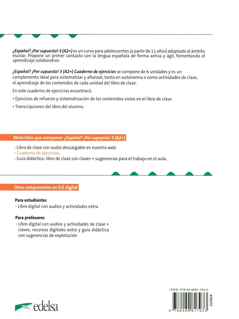 Espanol Por supuesto 3 (A2+). Cuaderno de Ejercicios - фото 2