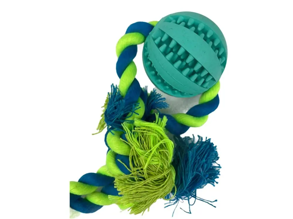 Іграшка для собак Derby Rubber Dog Chew Toy with Rope - фото 6