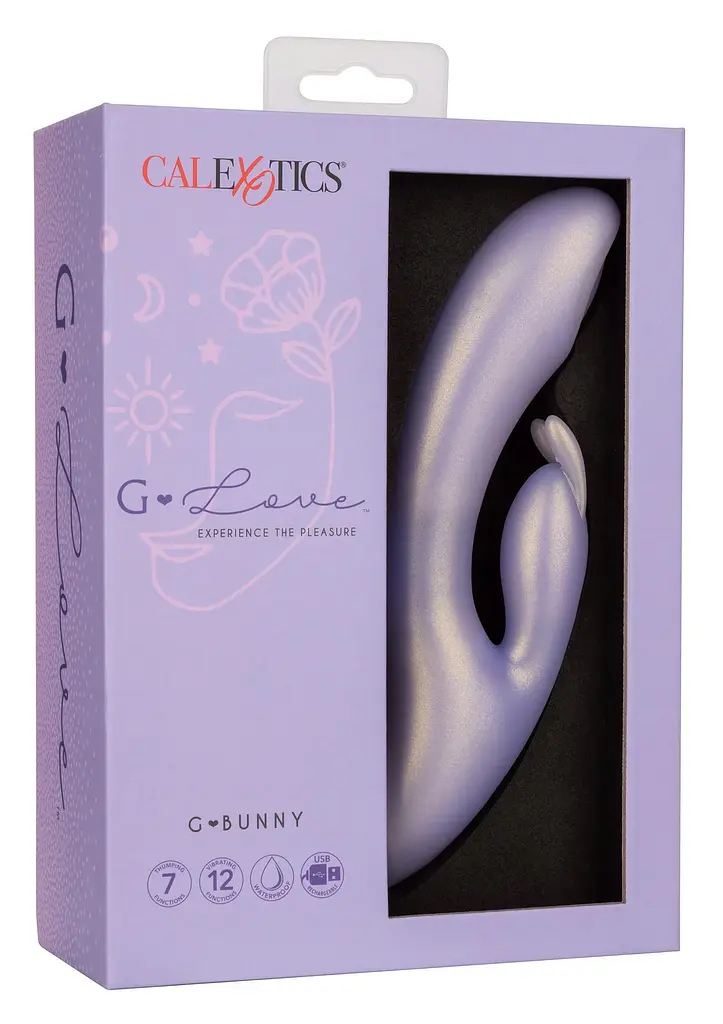 Вібратор-кролик Calexotics G-Love G-Bunny 19 см (фіолетовий) - фото 8