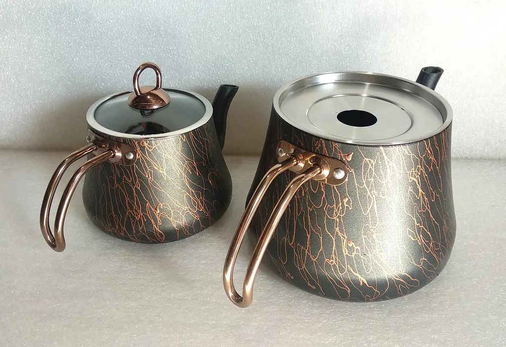 Двоярусний чайник O.M.S. Collection 8204-L Bronze (1,2/2,5 л.) - фото 4