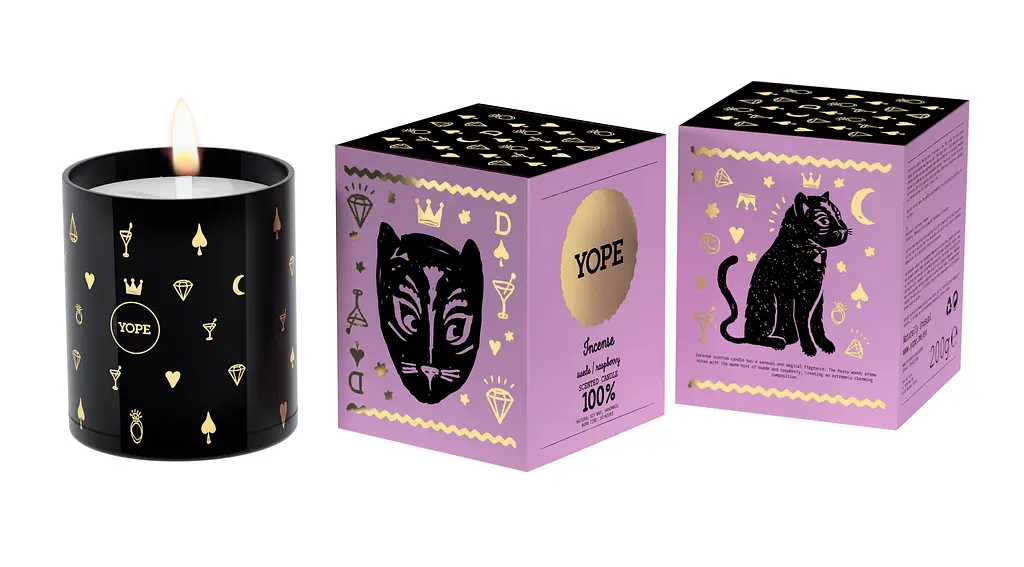 Свеча декоративная Yope Incense 9.8 х 8.3 см черная 200 мл - фото 3