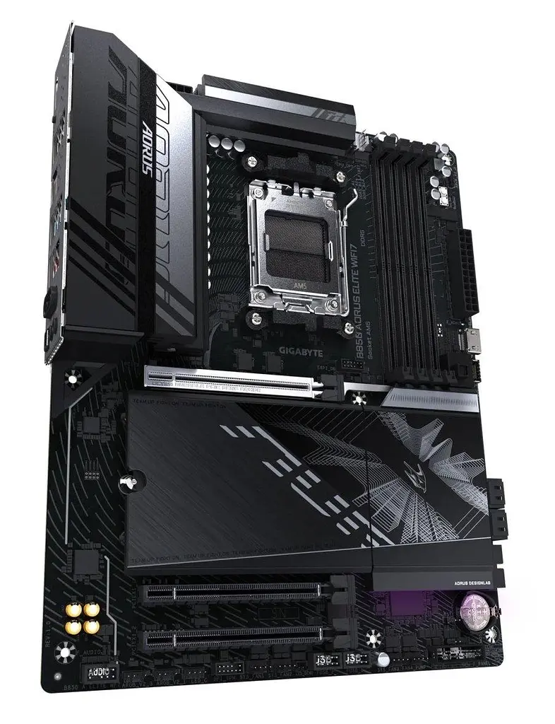 Материнская плата Gigabyte B850 AORUS ELITE WIFI7 (B850 AORUS ELITE WIFI7) (Socket AM5, AMD B850, ATX) - фото 3