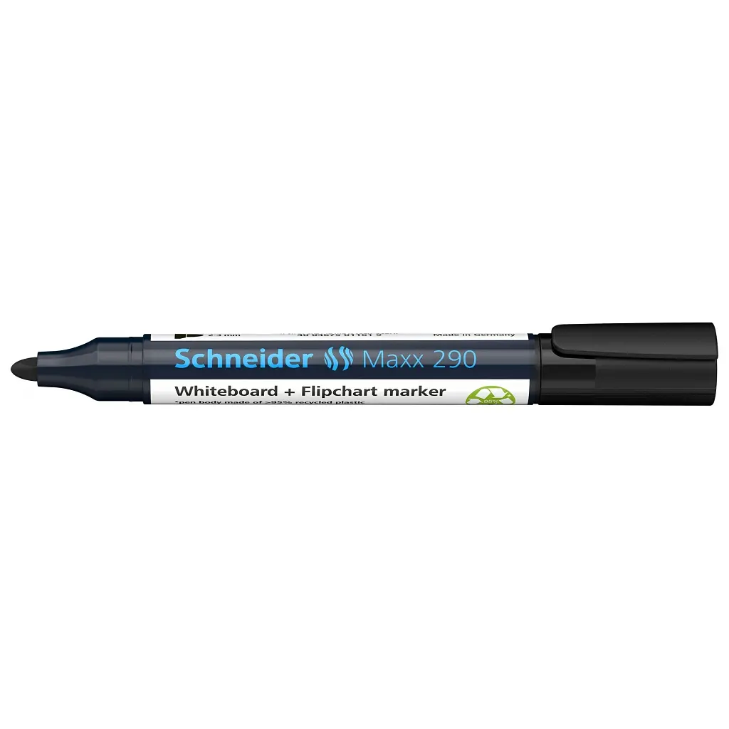Маркер Schneider MAXX для дошок та фліпчартів 290, чорний (S129001)