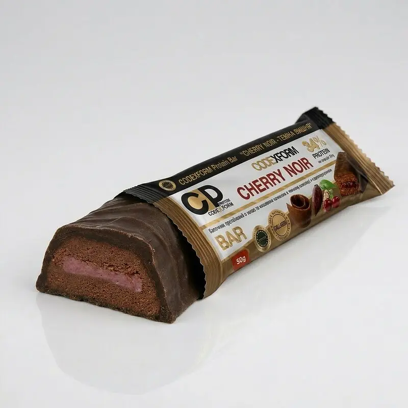 Блок протеїнових батончиків CODExFORM Protein Bar 12*50 г - Вишня - фото 4