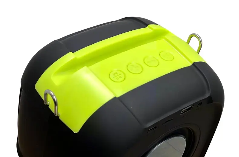 Портативна Bluetooth-колонка SY-308 з FM-радіо та акумулятором Жовта - фото 4